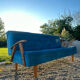 Scandinavian sofa bed touch velvet