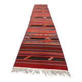 Old Turkish narrow Kilim Runner 312x57 cm shabby chic, vintage kelim