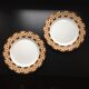 2 Plates 19.5 cm Legno Taitu Milano Vintage