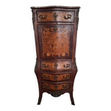 Antique secretary with marble top, late 19th century office furniture