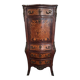 Secrétaire ancien plateau marbre, meuble bureau fin 19e siecle