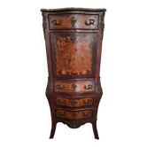 Antique secretary with marble top, late 19th century office furniture