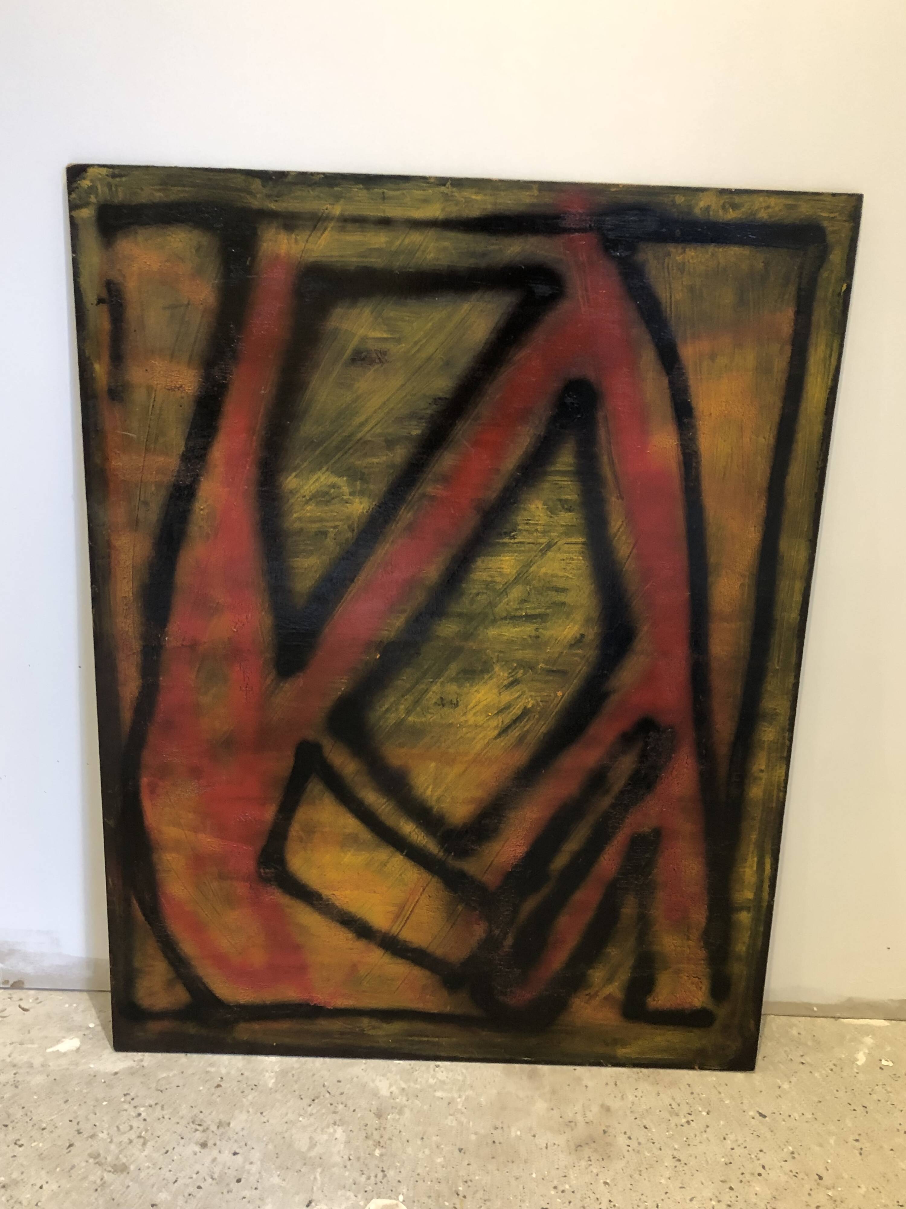 Abstract vintage painting