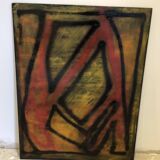 Tableau vintage abstrait