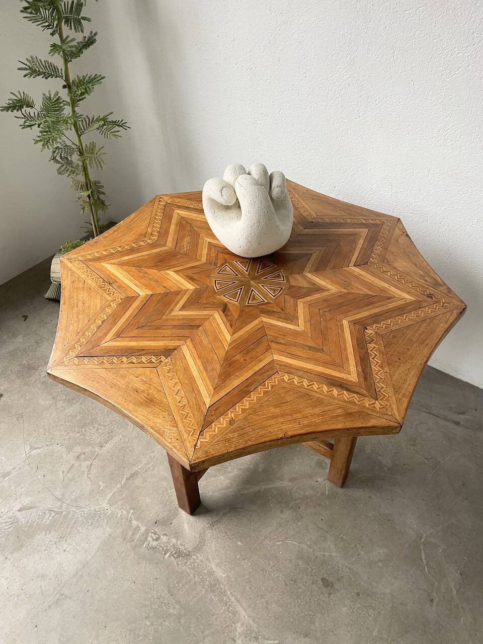 19th century inlaid side table