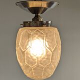 Art Deco ceiling light in frosted glass circa 1920