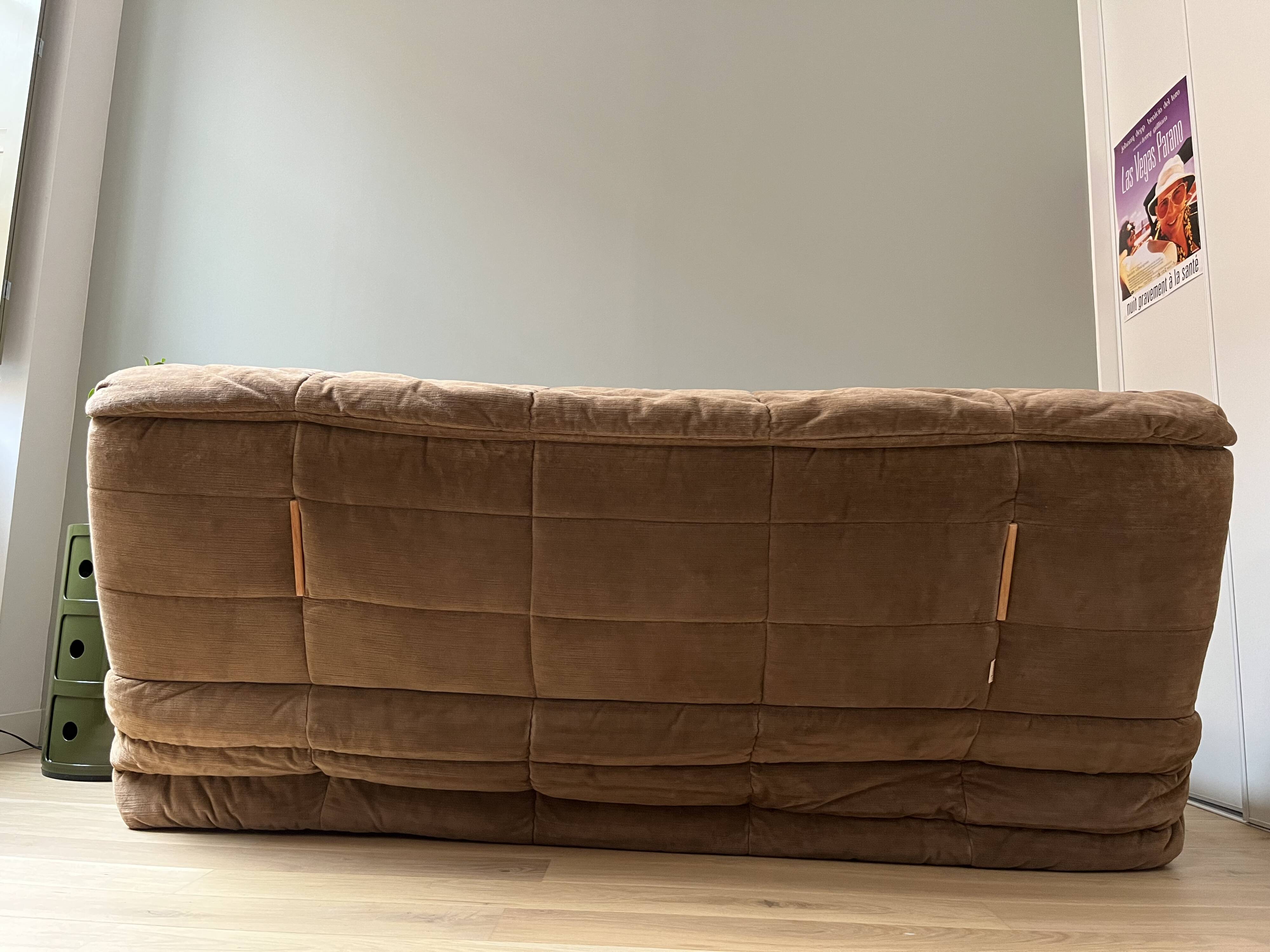 Vintage Cinna sofa model Gao Brown velvet