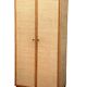 Vintage rattan and woven wicker wardrobe 1970s