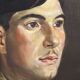 Portrait de militaire signé et daté 1952