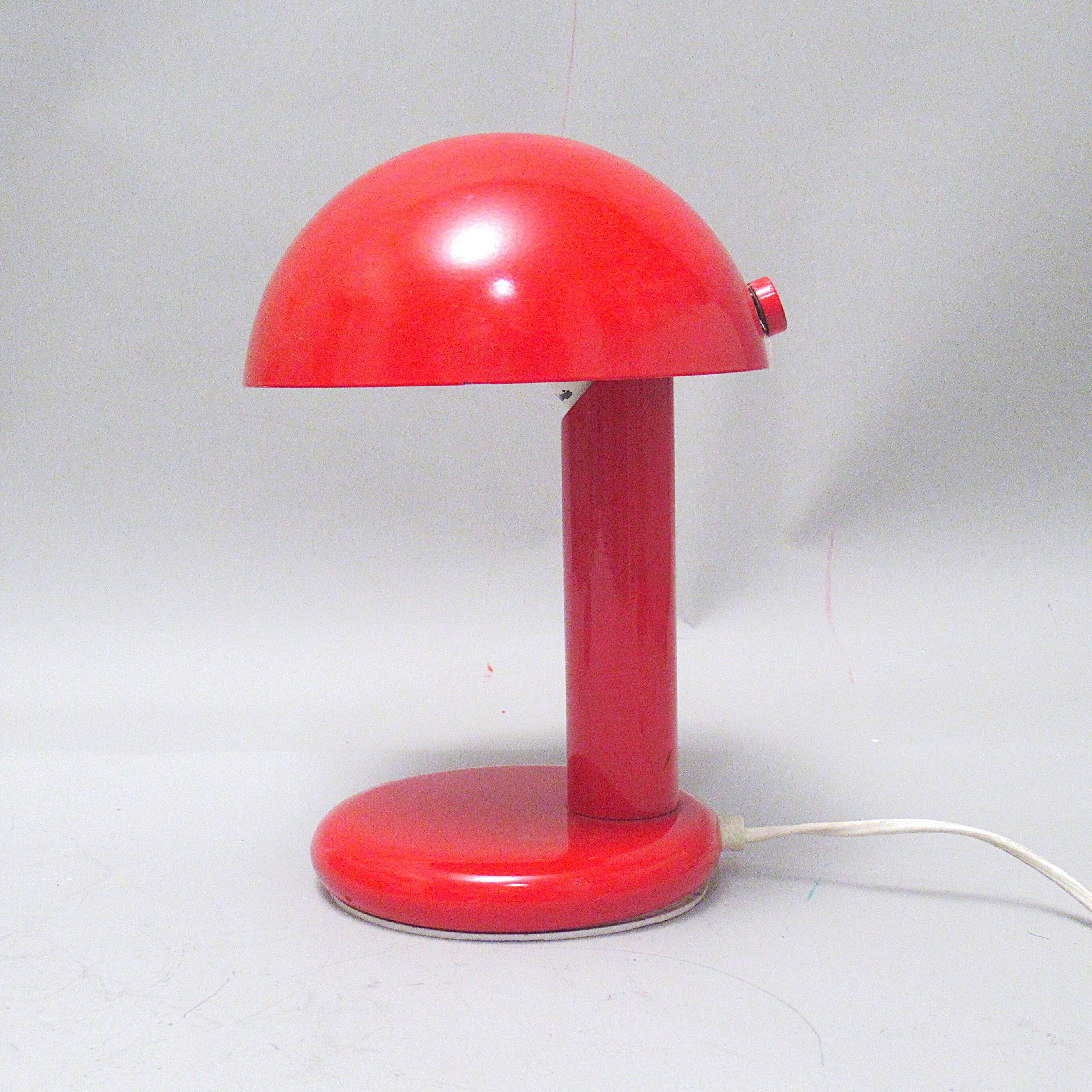 1980s mushroom desk lamp