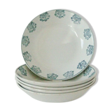 Lot 5 plates old Caps Digoin - Sarreguemines Art Deco