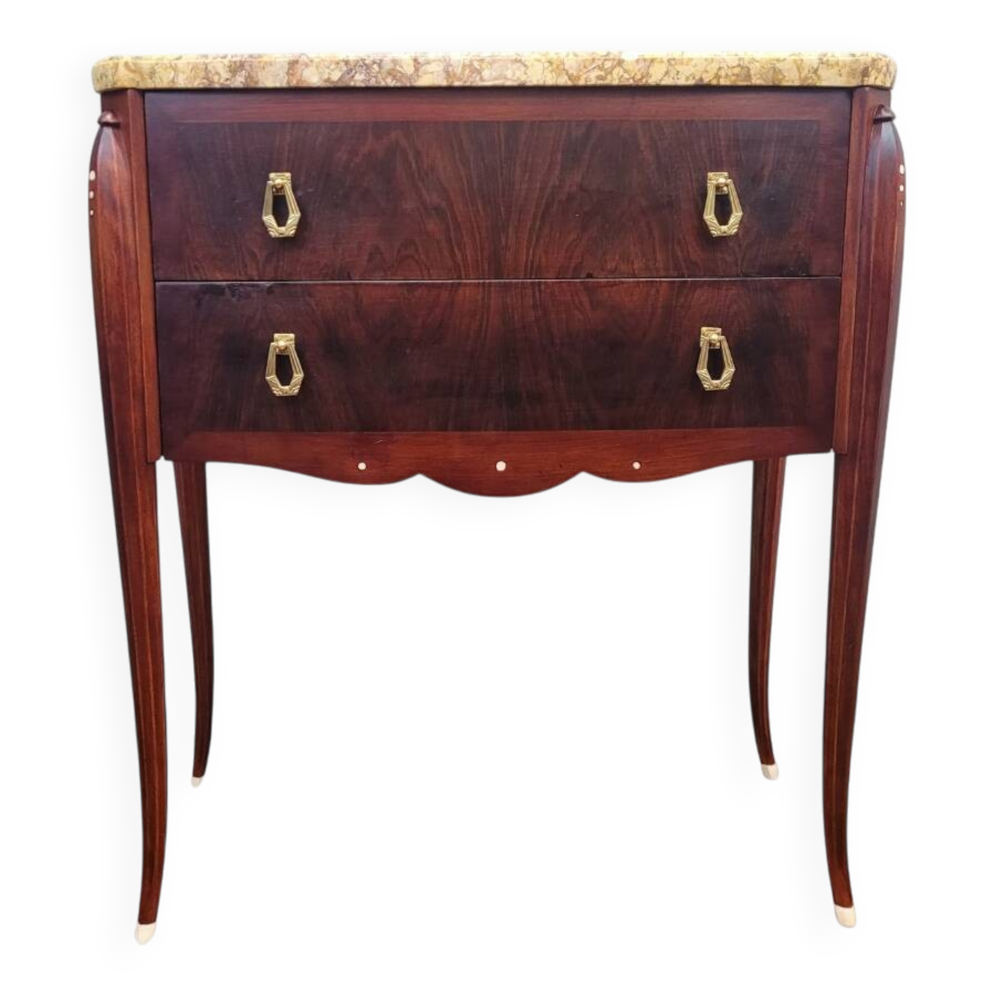 Art Deco dresser, siguiendo JE Ruhlmann, wood and colors, 40's - France