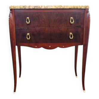 Art Deco dresser, siguiendo JE Ruhlmann, wood and colors, 40's - France