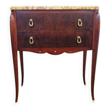 Art Deco dresser, siguiendo JE Ruhlmann, wood and colors, 40's - France