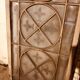 Set of 4 decorative carved glass windows from the 1900s