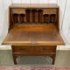 Bureau dos d'âne anglais en acajou des années 1930