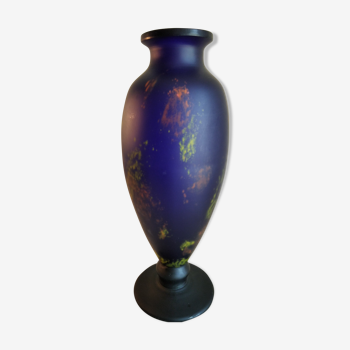 Vase bleu Schneider
