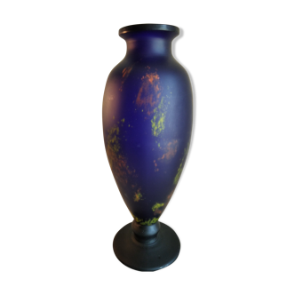 Vase bleu Schneider