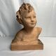 Cipriani, child bust in terracotta art signed 20th century