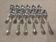 12 silver-plated metal coffee spoons by Boulenger LXV demi riche.
