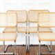 4 cesca b32 breuer chairs made in italy - cane seats reworked