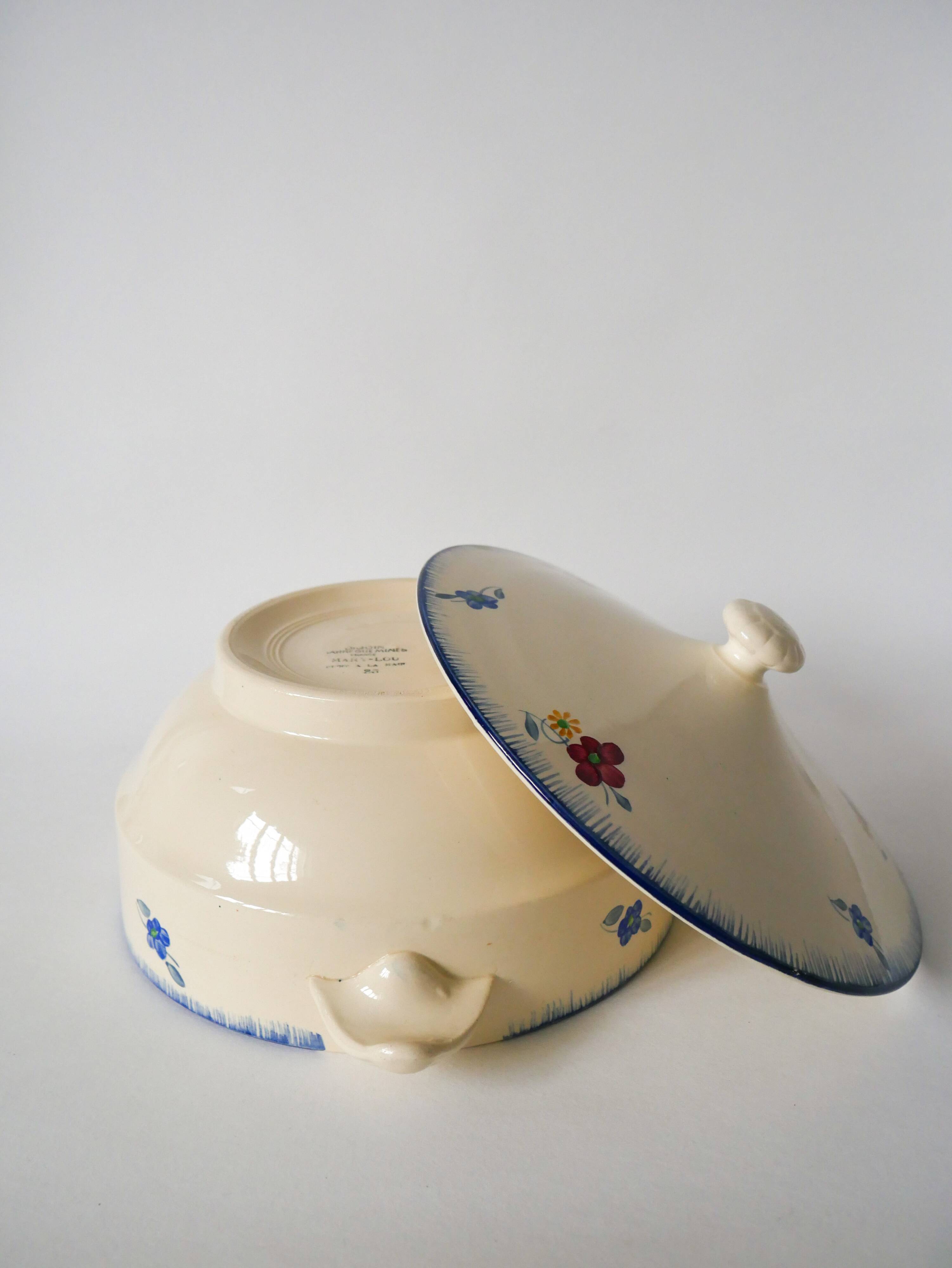 Digoin Sarreguemines tureen model “Mary-Lou” 1940