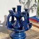 Candlestick in blue Tamegroute