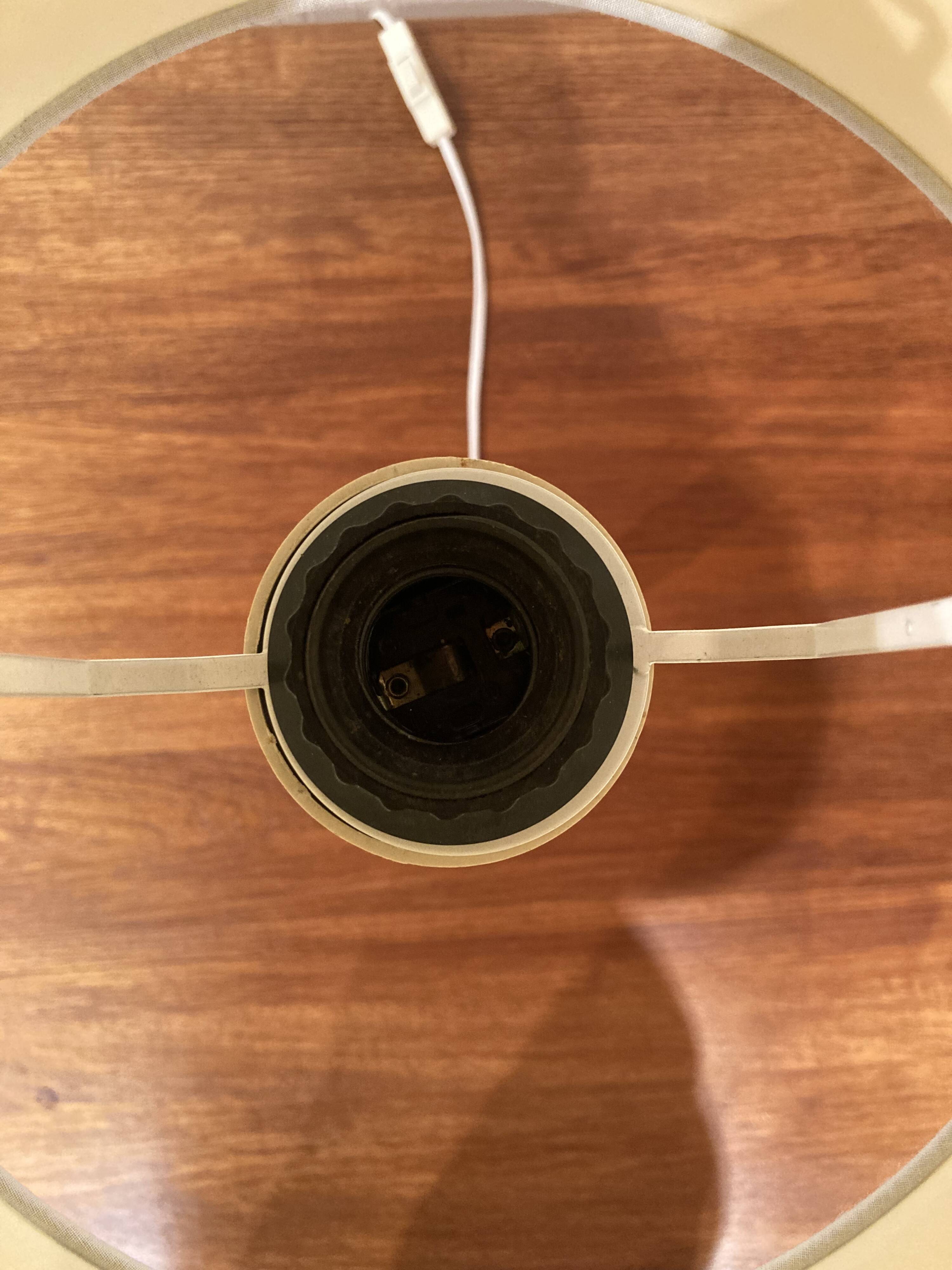 Solid wood lamp Scandinavian design 1960.