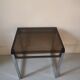 side table design plexi and metal Prisunic, 1970