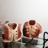 Set of 2 oriental ceramic pots
