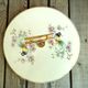 Vintage Cheese Platter in Ceramics Salins Decor Birds of Paradise