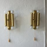 Appliques murales en laiton italien