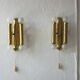 Italian brass wall lights