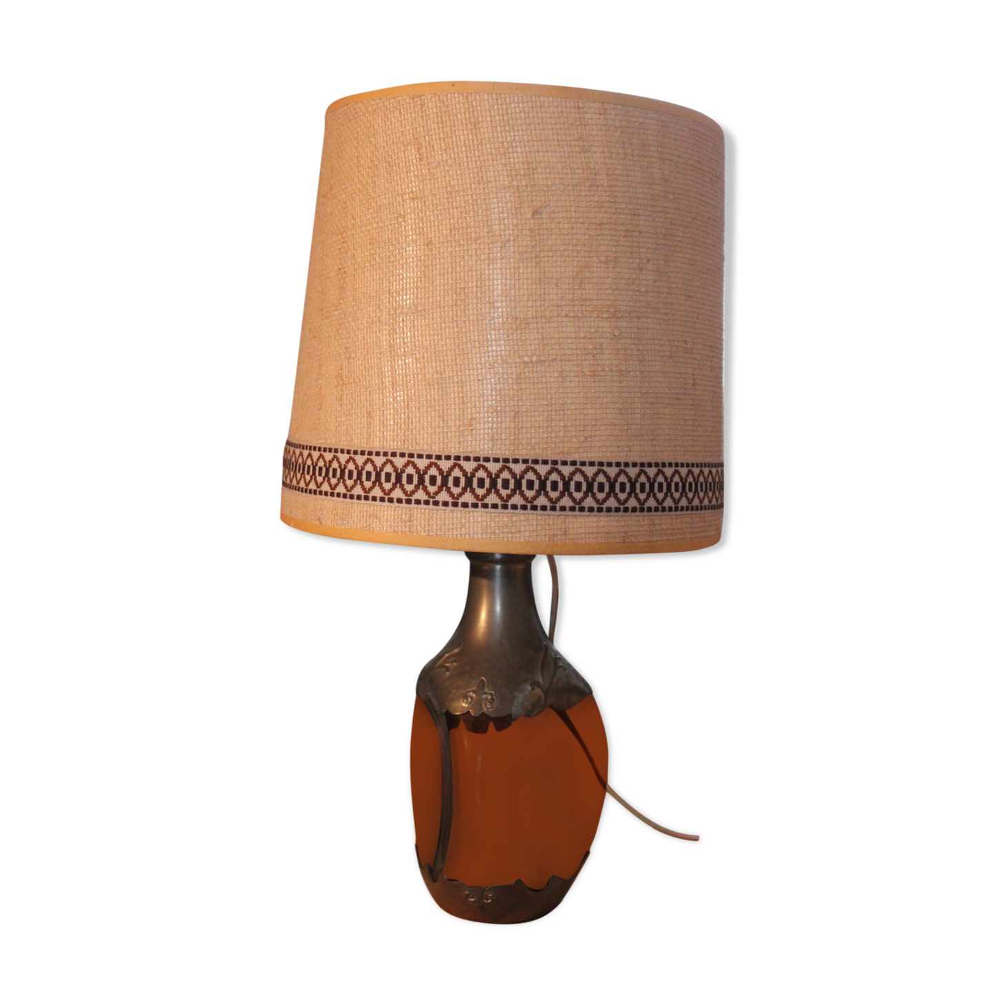 Seventie's bottle foot lamp
