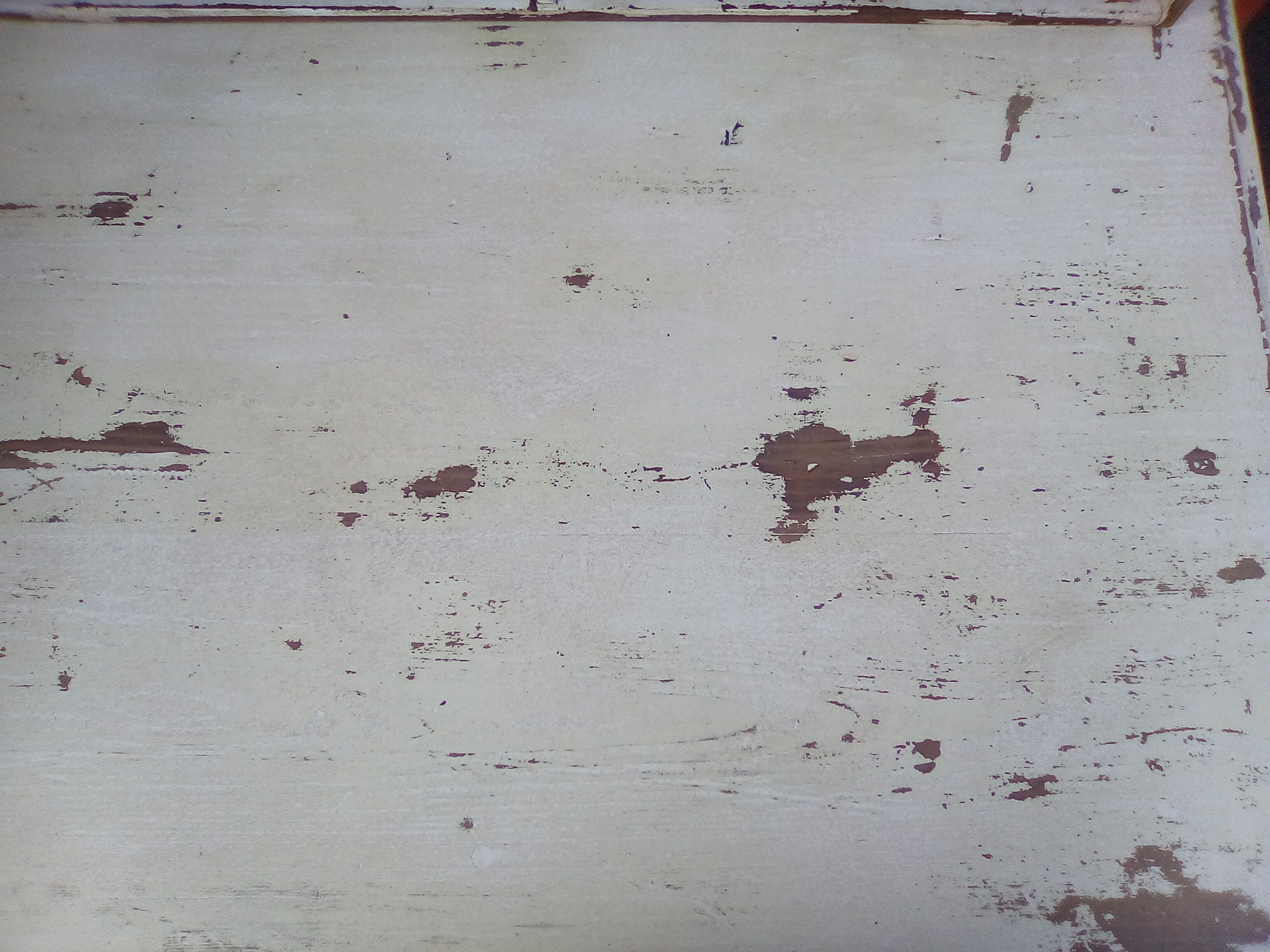 Large wooden desk with patinated bleacher