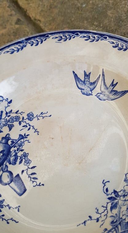 U&C Sarreguemines plate watteau model