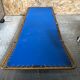 Old folding bed chantazur lafuma metal + fabric blue head adjustable vintage