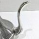 Silver metal teapot