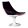 Space Age armchair lacquered fiber and fabrics 1970
