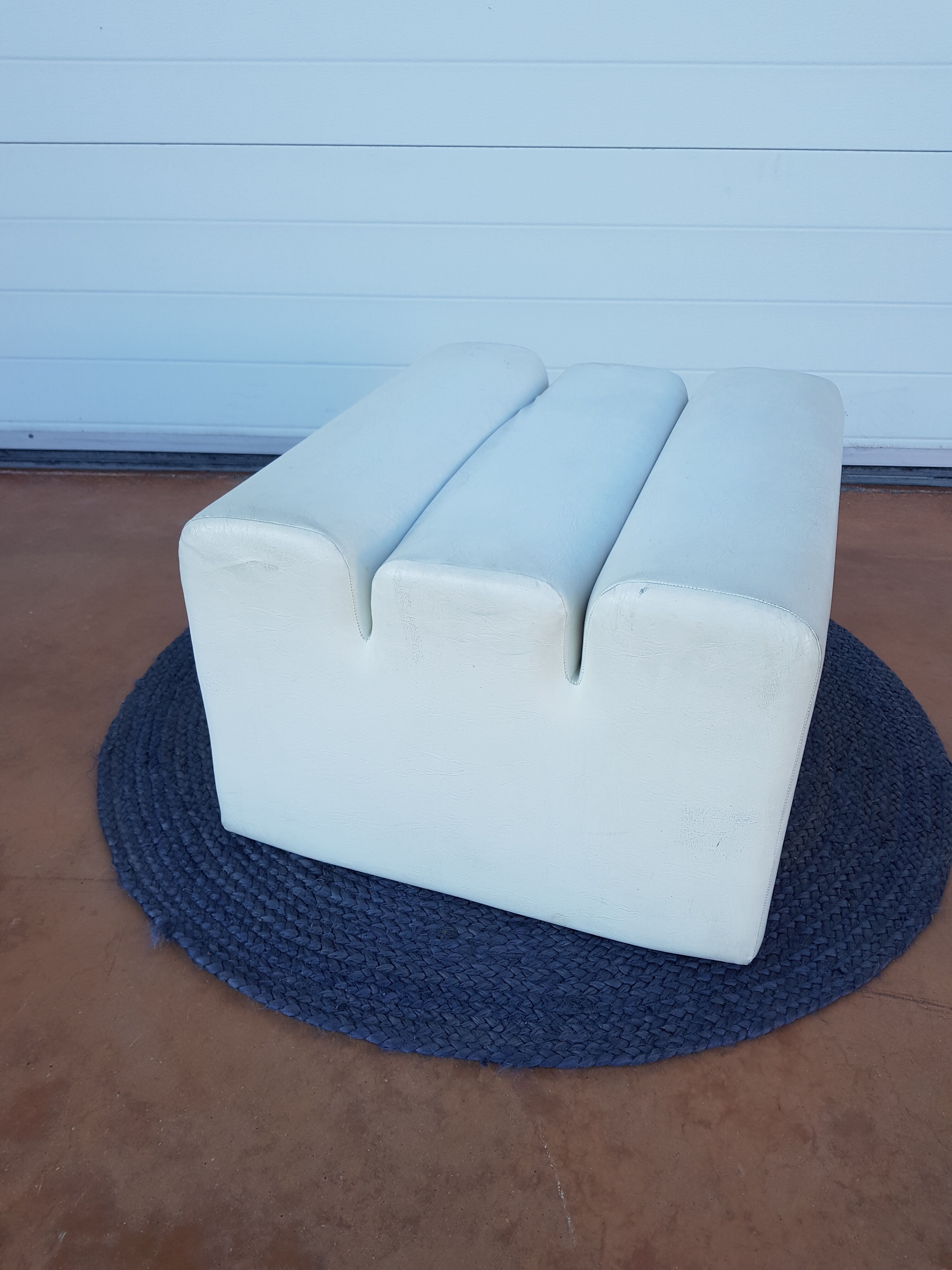 Pouf Blanc 70s