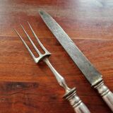 Christofle - Silver-plated carving service cutlery