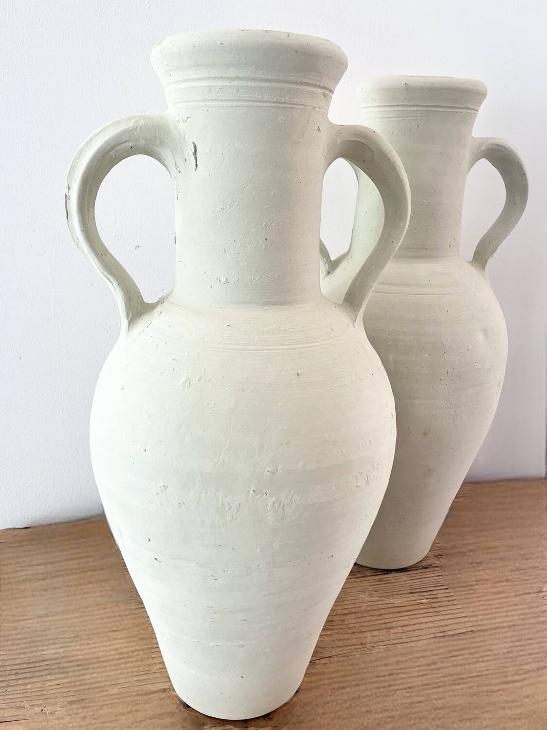 White terracotta jar