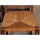Ensemble de 8 chaises paillées en bois massif, 1940