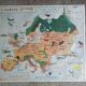 Vintage school map mdi: Africa-Europe economic.