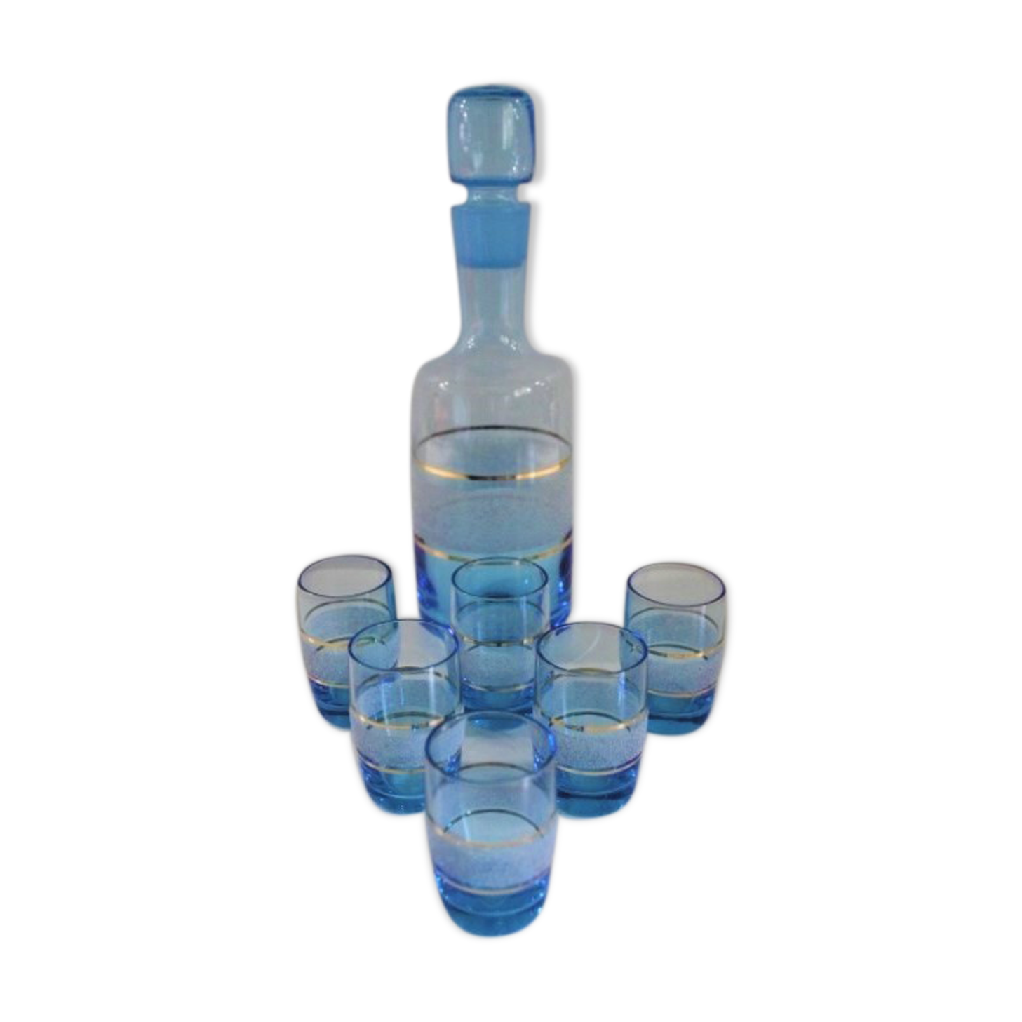 Vintage granite liqueur service