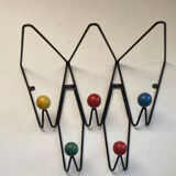 Wall coat rack creation Dupré-Hauser in Montreuil 1958