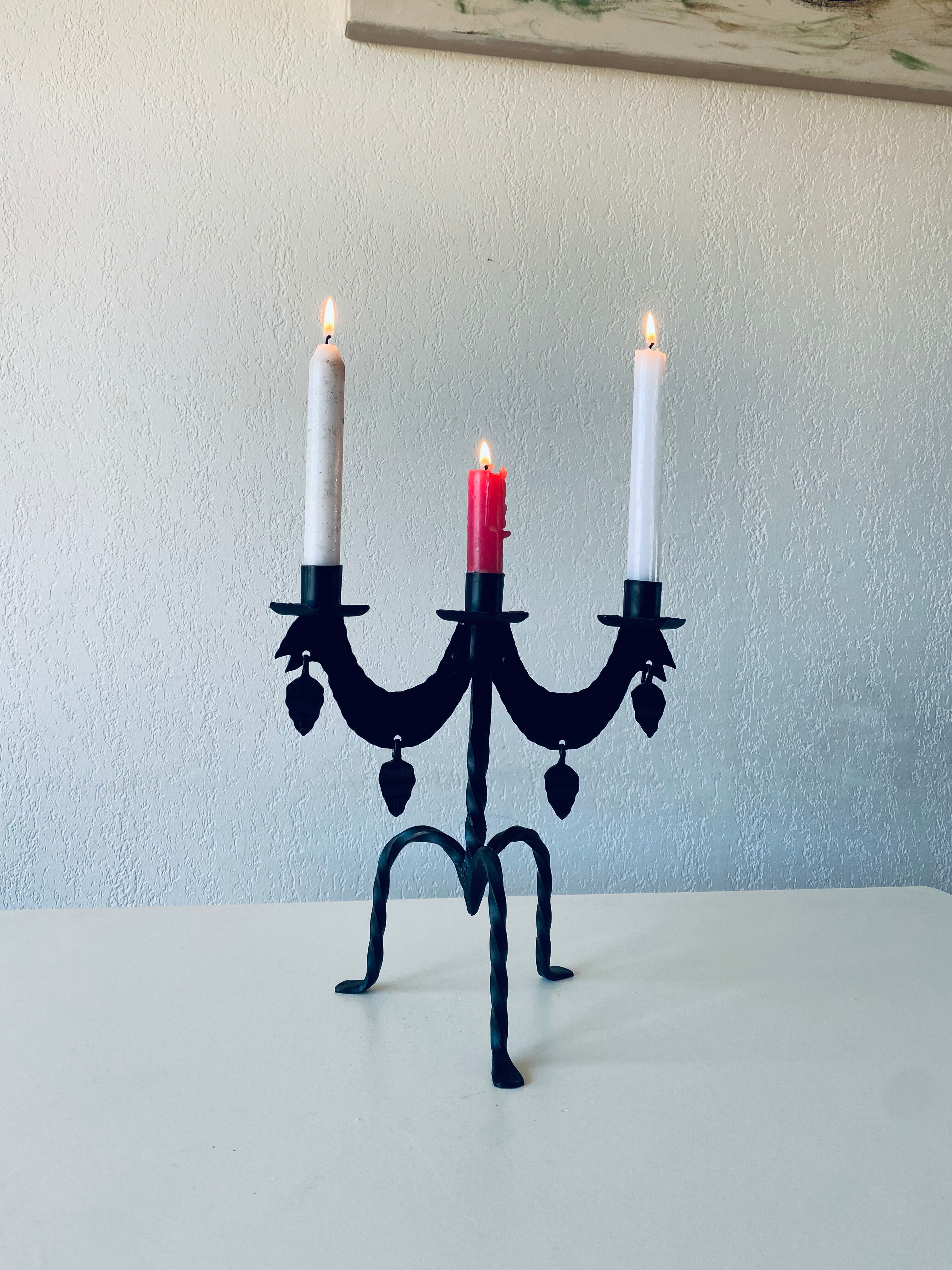 Swedish iron candle holder