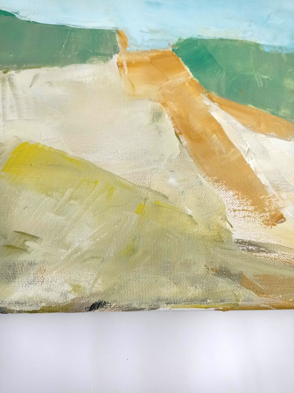 Modern painting - abstract Mediterranean landscape