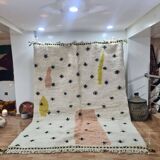 Handmade wool Berber rug 300X200 cm