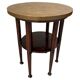 Table à six pieds de style Adolf Loos avec plaque en cuivre